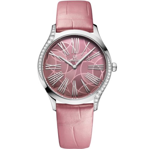 Omega De Ville Trésor 36 Stainless Steel / Pink - Lotus / Alligator